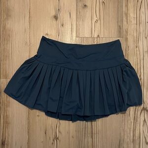 Elegant Navy Pleated Mini Skirt